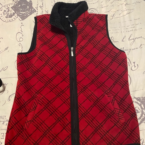 NWOT Karen Scott fleece vest - Picture 1 of 4